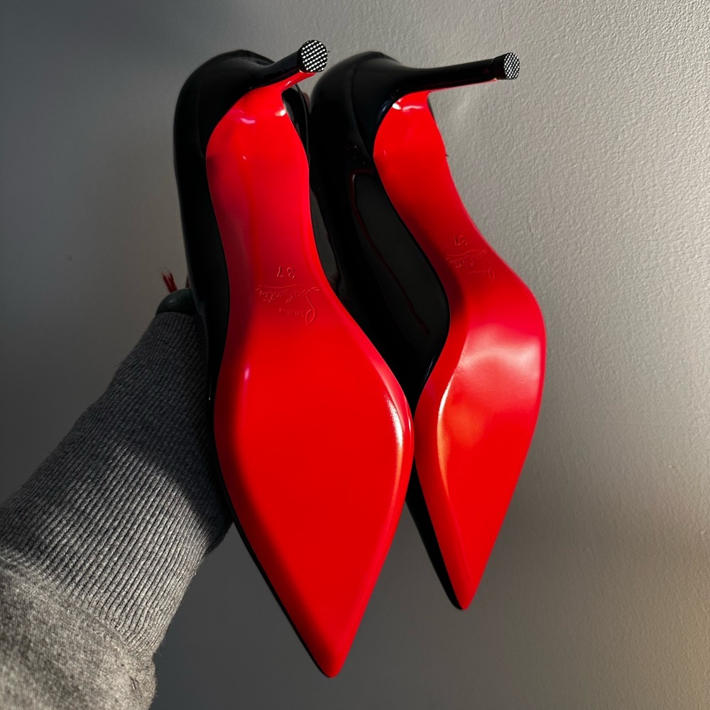 Zara Black Heels with Red Soles